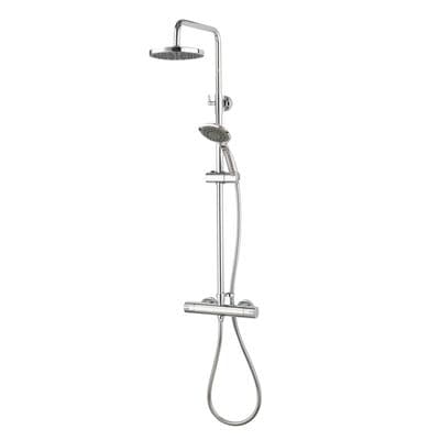 Aqualisa - Round Bar Valve Dual Mixer Shower - Chrome