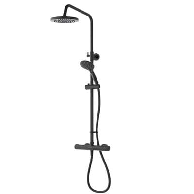 Aqualisa - Round Bar Valve Dual Mixer Shower - Matt Black