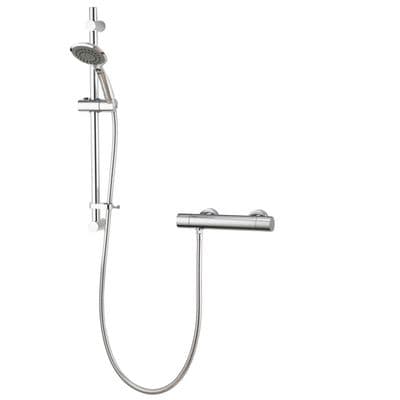 Aqualisa - Round Bar Valve Mixer Shower - Chrome