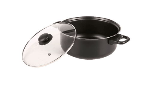 Basiks Carbon Steel Stock Pot - 24cm