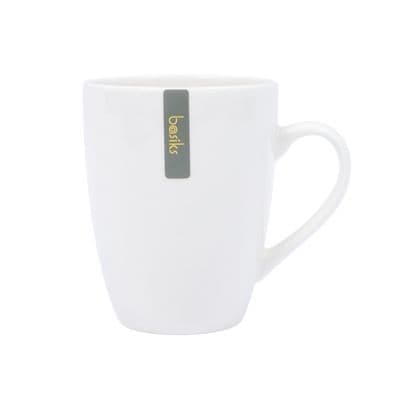 Basiks White Porcelain Belly Mug - 11oz//320ml