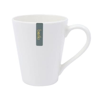 Basiks White Porcelain Cone Mug - 11oz/325ml
