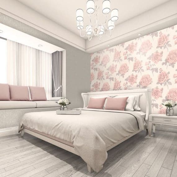 Belgravia Amara Rose Soft Pink 7364 Wallpaper