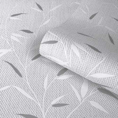 Belgravia Amelie Leaf Grey 3002 Wallpaper