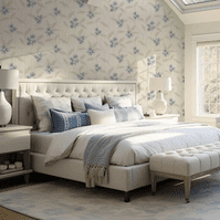 Belgravia - Giovanna Floral Blue Cream - GB4817