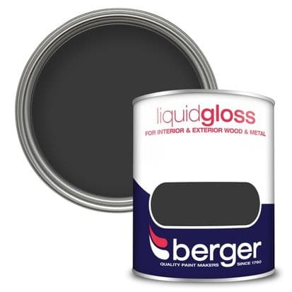 Berger Liquid Gloss 750ml - Black