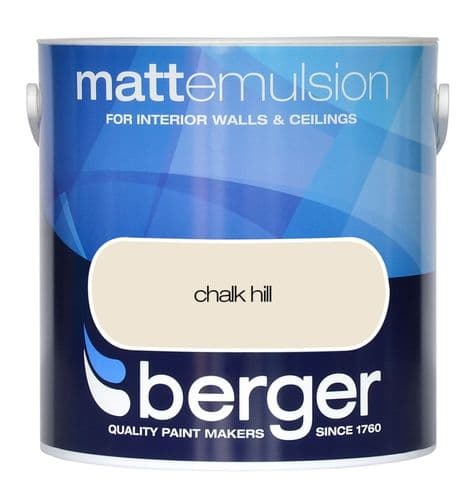 Berger Matt Emulsion 2.5L - Chalk Hill