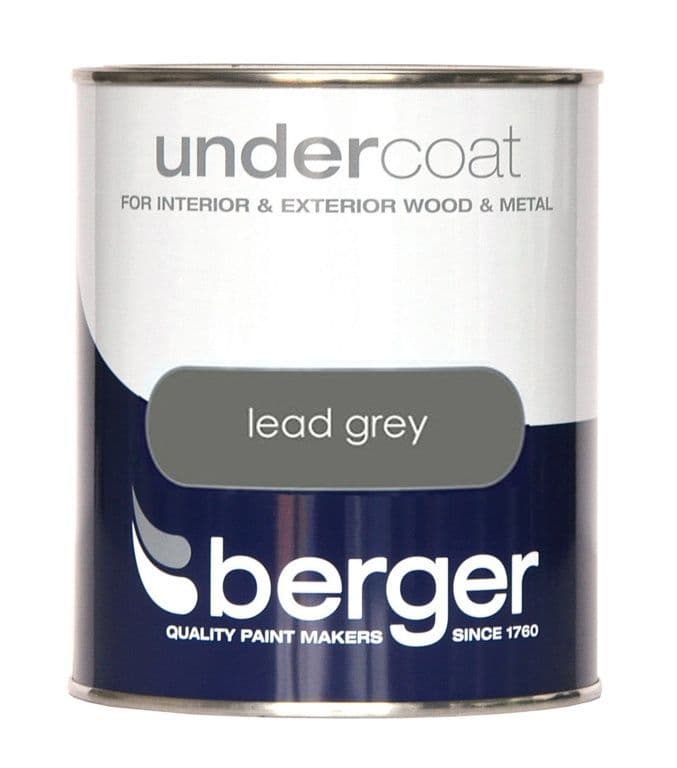 Berger Undercoat 750ml Lead Grey