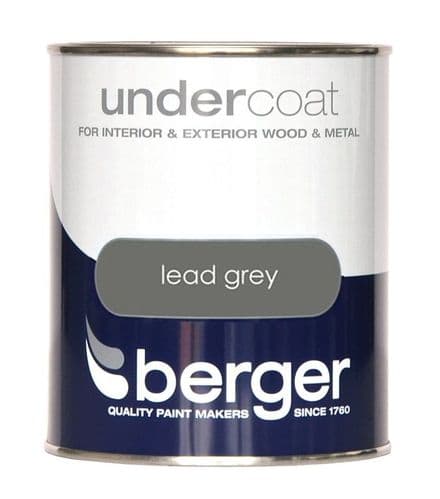 Berger Undercoat 750ml - Lead Grey