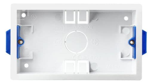 BG Rectangular Dry Lining Box - 2 Gang 35mm