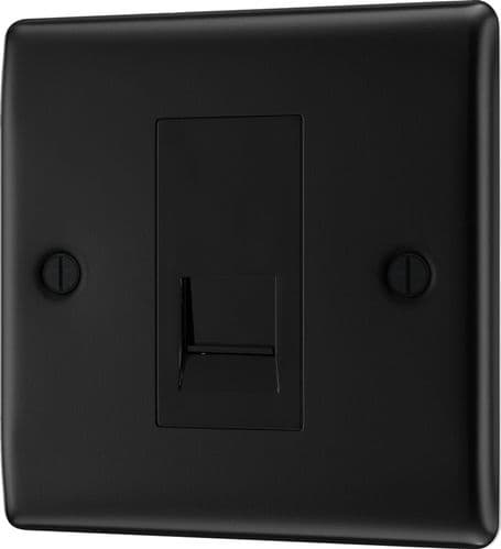 BG Single Master Telephone Socket - Black