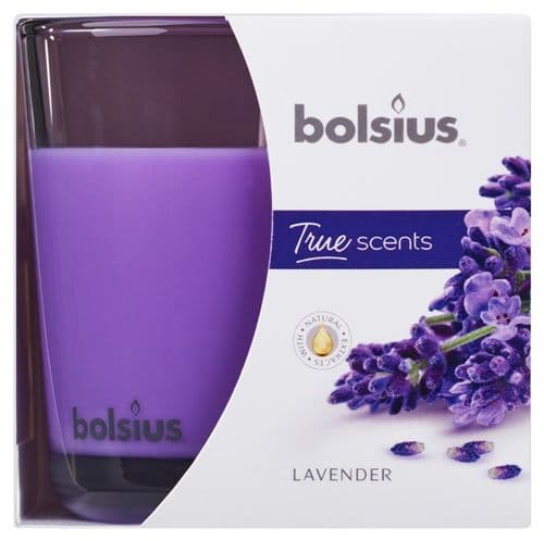 Bolsius Fragranced Candle In A Glass - Lavender