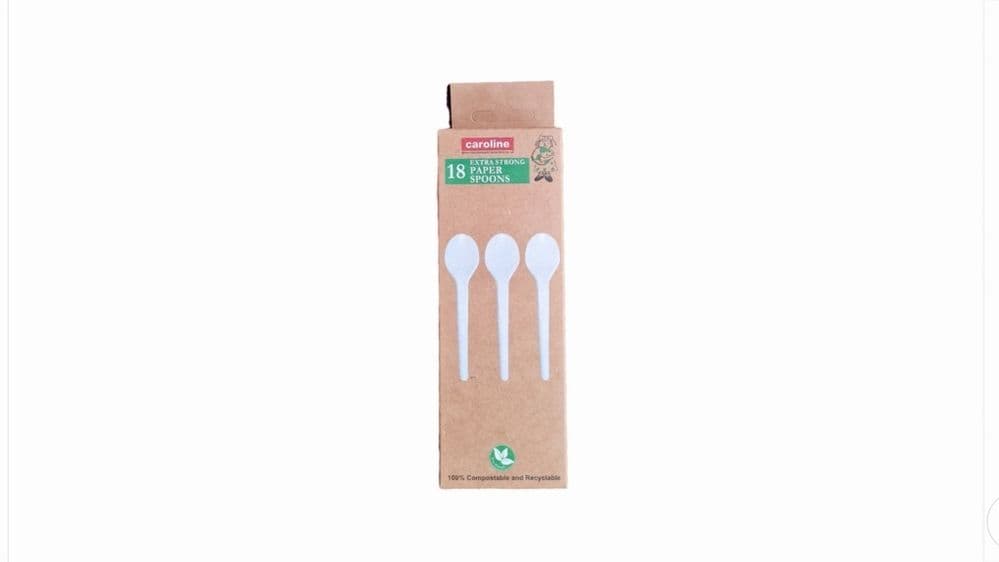 Caroline Paper Spoons - Pack 18