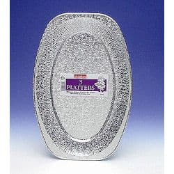 Caroline Silver Foil Platter (3) - 17" (43cm)