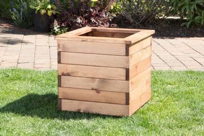 Charles Taylor - Large Square Wooden Planter - W47 x D47 x H38cm