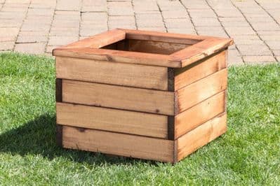 Charles Taylor - Regular Square Wooden Planter - W41 x D41 x H31cm