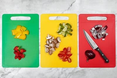 Chef Aid Poly Chopping Board 35 x 25cm - Yellow