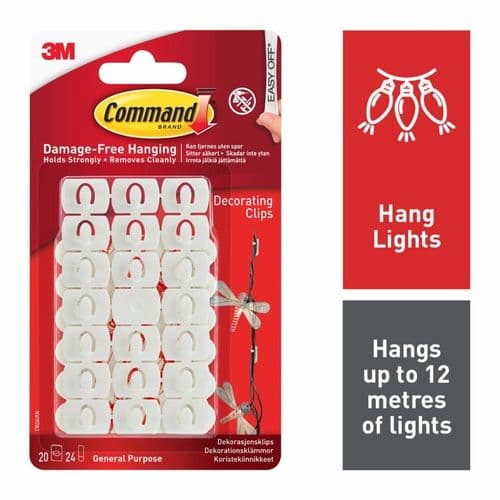 Command™ Decorating Clips White