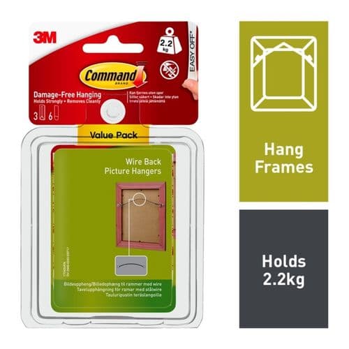 Command™ Wire Backed Picture Hang Hooks - Value Pack