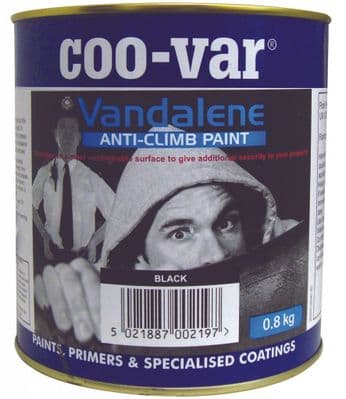 Coo-Var Vandalene Anti-Climb Paint - Black - 1Lt