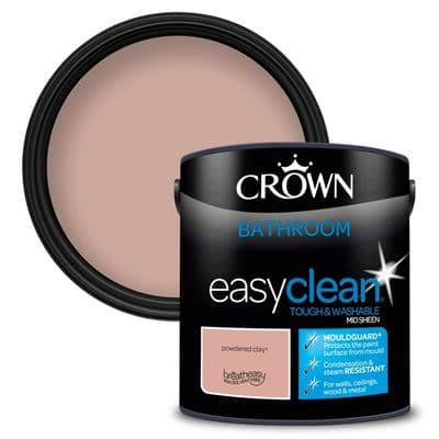 Crown Easyclean Bathroom Mid Sheen 2.5L - Powdered Clay