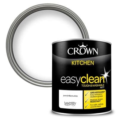Crown Easyclean Kitchen Matt 1L - Pure Brilliant White