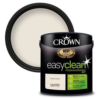 Crown Easyclean Matt Emulsion 2.5L - Antique Cream