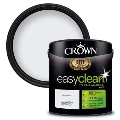 Crown Easyclean Matt Emulsion 2.5L - Clay White