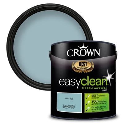 Crown Easyclean Matt Emulsion 2.5L - Duck Egg
