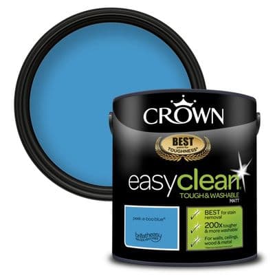 Crown Easyclean Matt Emulsion 2.5L - Peekaboo Blue