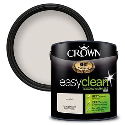 Crown Easyclean Matt Emulsion 2.5L - Snowfall