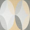 Crown Kirby Oval Geo Mustard M1641 Wallpaper