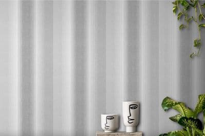 Crown Kirby Stripe Charcoal M1643 Wallpaper