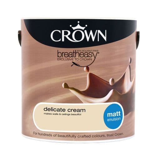 Crown Matt Emulsion 2.5L - Delicate Cream
