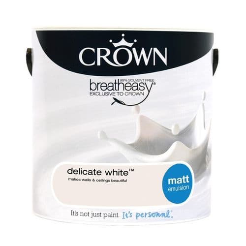 Crown Matt Emulsion 2.5L - Delicate White