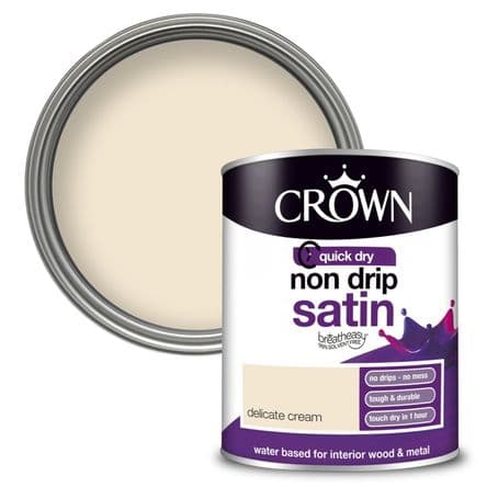 Crown Non Drip Satin 750ml - Delicate Cream