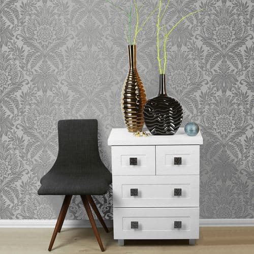 Crown Signature French Grey M1067 Wallpaper
