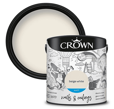 Crown Walls & Ceilings Matt 2.5L - Beige White
