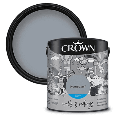 Crown Walls & Ceilings Matt 2.5L - Blue Gravel