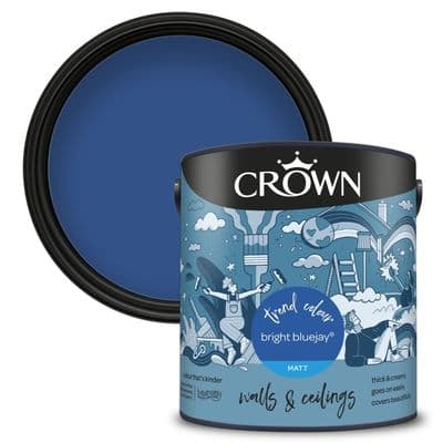 Crown Walls & Ceilings Matt 2.5L - Bright Bluejay