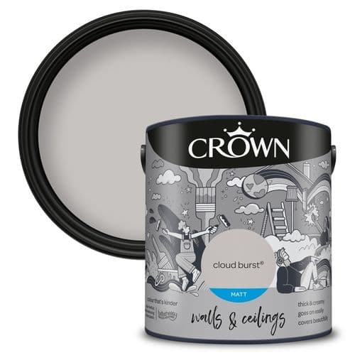 Crown Walls & Ceilings Matt 2.5L - Cloud Burst