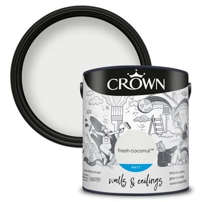Crown Walls & Ceilings Matt 2.5L - Fresh Coconut