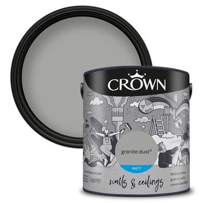 Crown Walls & Ceilings Matt 2.5L - Granite Dust