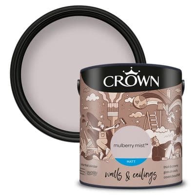 Crown Walls & Ceilings Matt 2.5L - Mulberry Mist