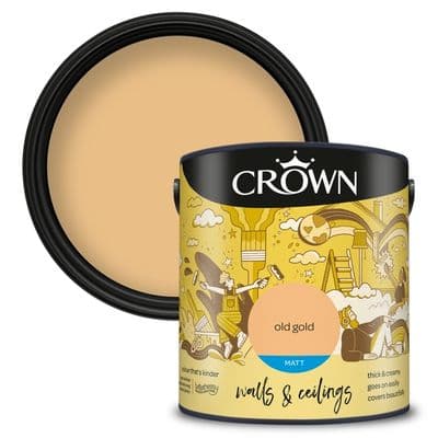 Crown Walls & Ceilings Matt  2.5L - Old Gold