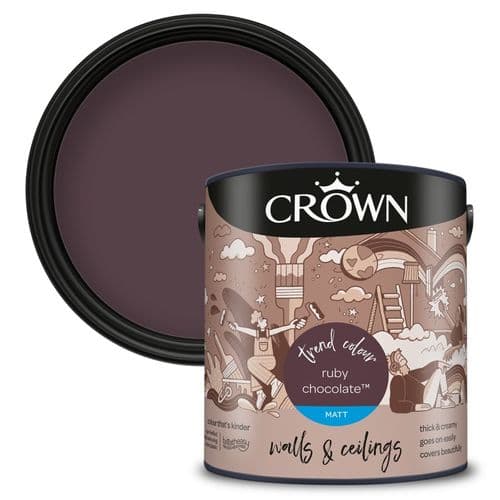 Crown Walls & Ceilings Matt 2.5L - Ruby Chocolate
