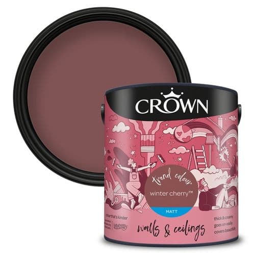 Crown Walls & Ceilings Matt 2.5L - Winter Cherry