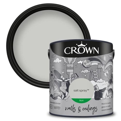 Crown Walls & Ceilings Silk 2.5L - Salt Spray