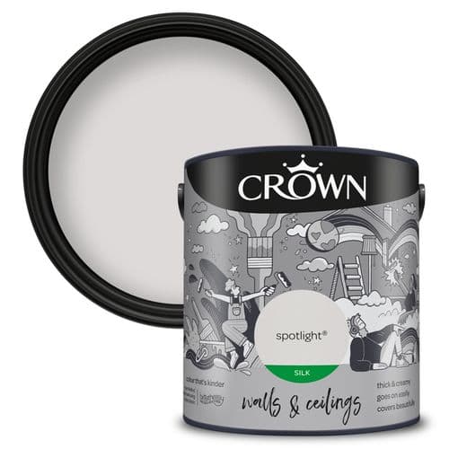 Crown Walls & Ceilings Silk 2.5L - Spotlight