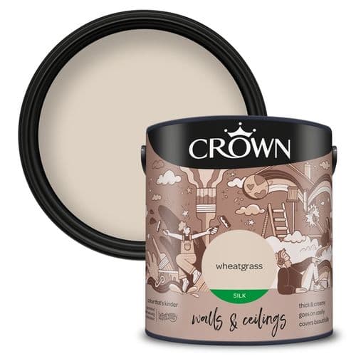 Crown Walls & Ceilings Silk 2.5L - Wheatgrass